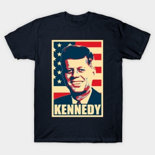 John F Kennedy American Propaganda Poster Pop Art T-Shirt